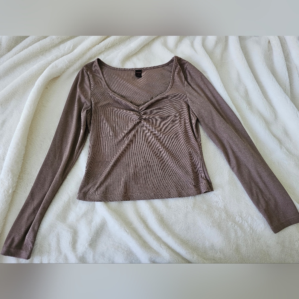 Brown Long Sleeve Shirt